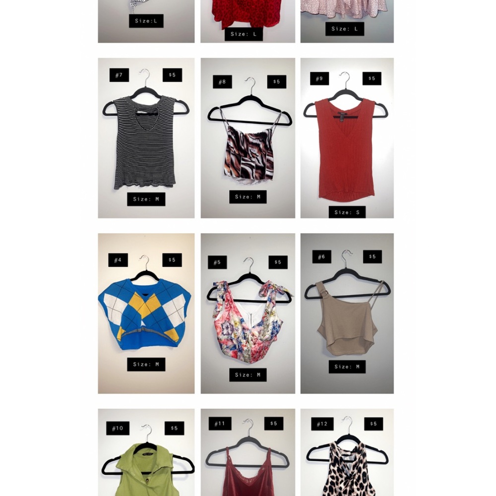 WOMENS TANKS/SHORT SLEEVES BUNDLE 13 TOPS